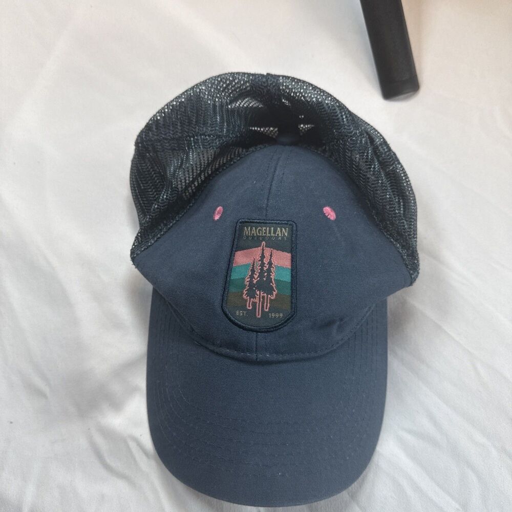 Magellan Navy Blue With Logo Baseball Cap Preowned